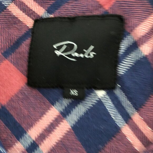 Rails Hunter Plaid Button Up Shirt Rust Indigo White Metallic XS - Picture 2 of 8